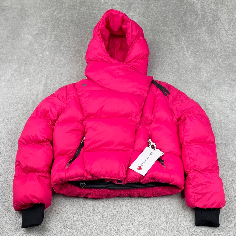 NEW‎ Obermeyer Girls 8 Bright Pink Puffer Isla Jacket